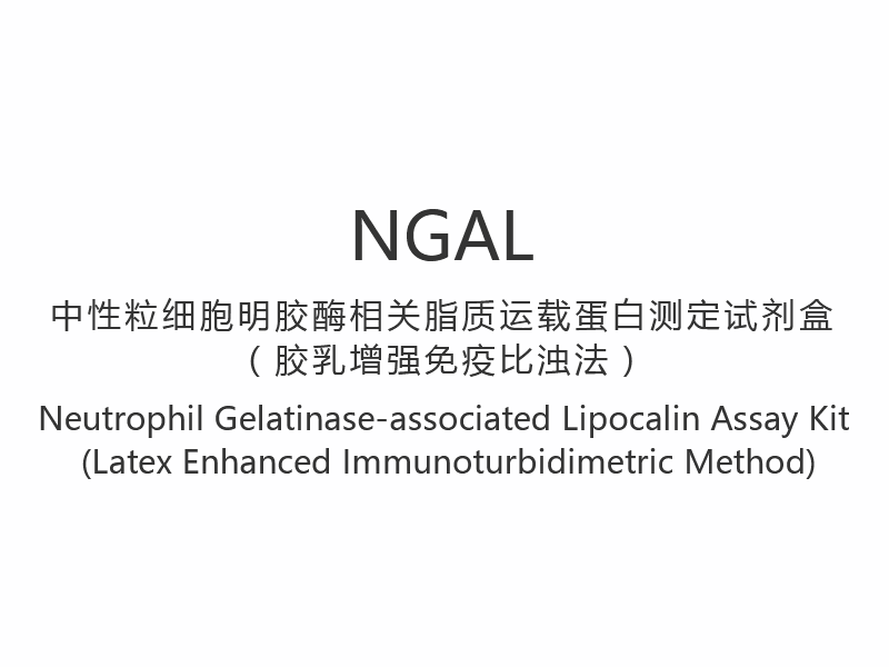 【NGAL】 مجموعة مقايسة الليبوكالين المرتبطة بجيلاتيناز العدلات (طريقة القياس المناعي المعزز باللاتكس)